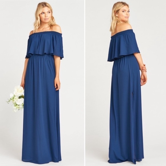 NWT Show Me Your Mumu Rich Navy Hacienda Maxi - Picture 7 of 8